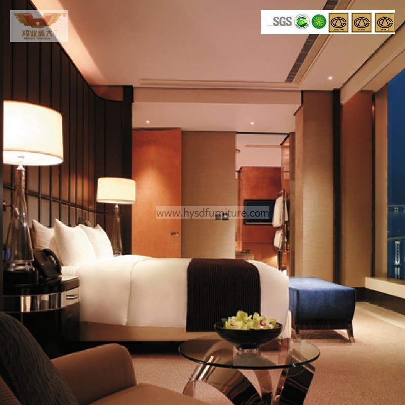 Новый дизайн роскошные наборы мебели для спальни отеля (HY-025)
