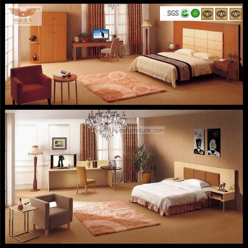 Пятизвездочная отель Современная роскошная мебель спальни (HY-014)
