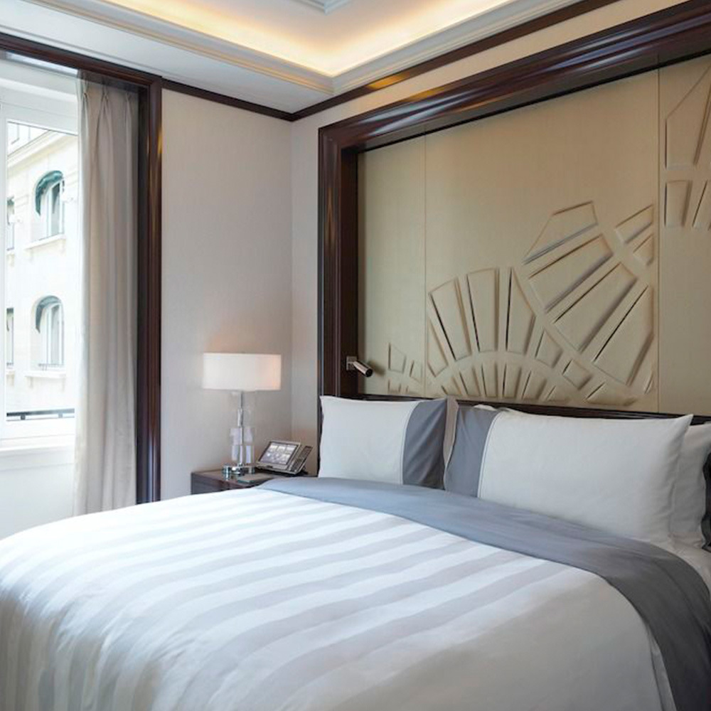 Красивая роскошная роскошная деревянная спальня отель Hyatt Motel 6 отель мебель