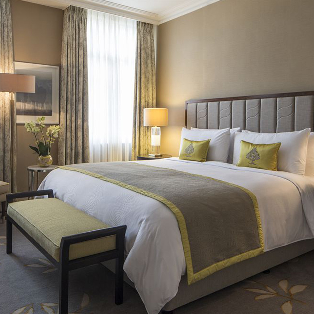 Оптовая мебель для одиночной кровати модульная мебель для спальни отеля USA King -Twinsize